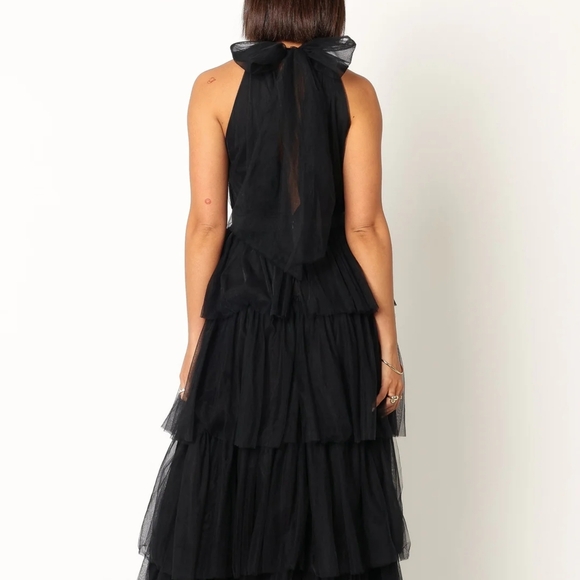 Petal & Pup Black Tiered Maxi Dress - Picture 2 of 10